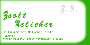 zsolt melicher business card